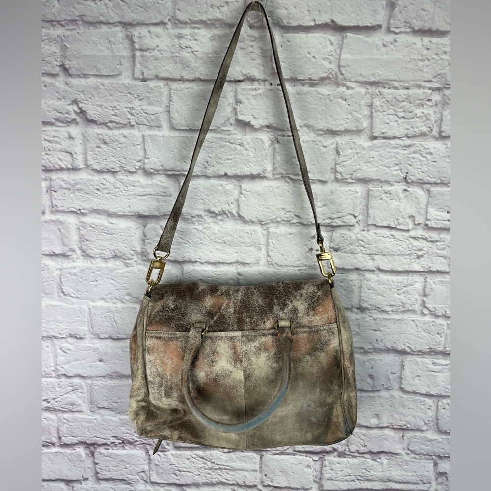Aimee Kestenberg Leather Crossbody Satchel with Gold Hardware - Picture 3 of 12